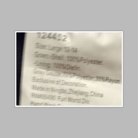 Halloween Costume Cemetery Bride costume Gown veil headpiece Size 12-14 - Picture 4 of 5